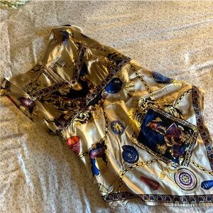 Cachè vintage silk handkerchief top